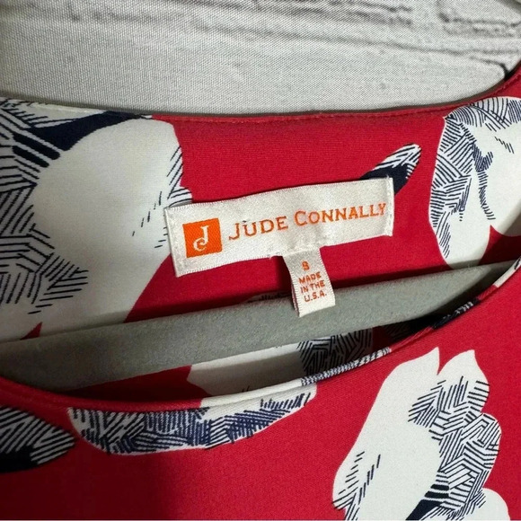Jude Connally Red Floral Juliet Dress Women’s size Small - Picture 3 of 8